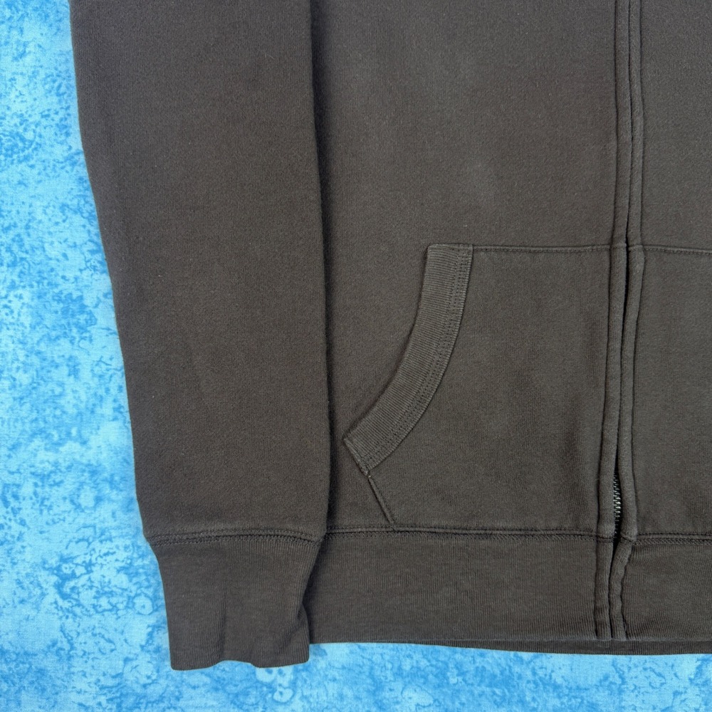Aeropostale Womens Brown Full Zip Hoodie Sweatshirt Graphic Logo Size S - Picture 2 of 11